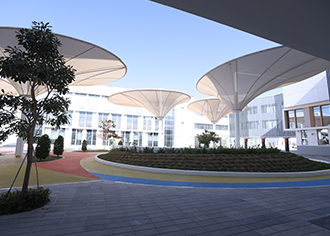 Student working in class